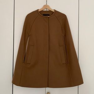J.Crew Collection camel wool cape size XS/S with silk lining